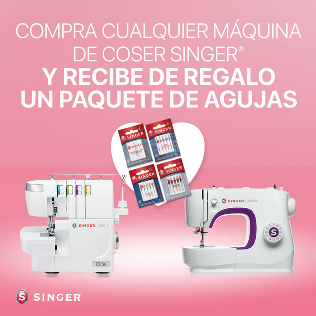 ¡En la compra de tu máquina, lleva tus agujas de regalo!