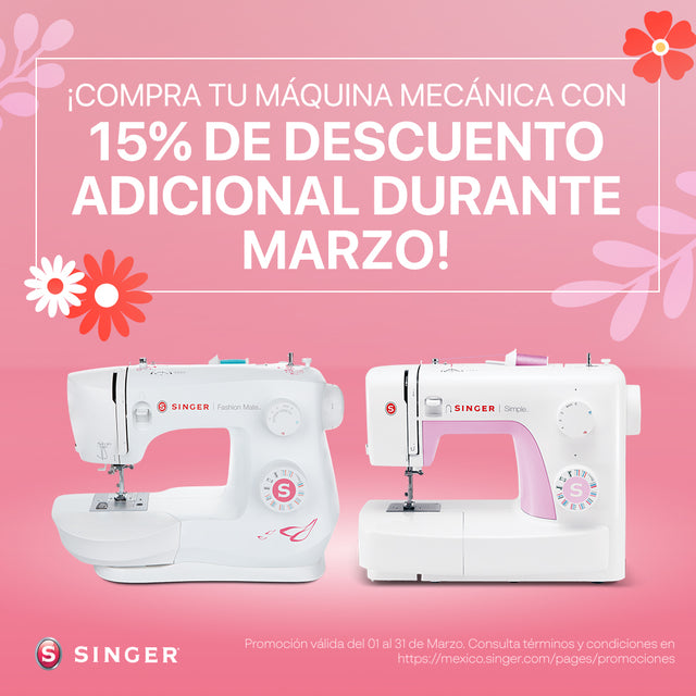 ¡15% de descuento en máquinas mecánicas!