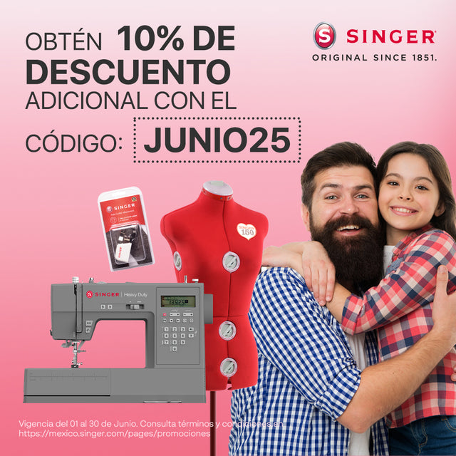 Save during the month of June when you buy your SINGER® machine!